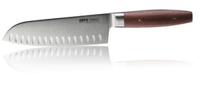 GEFU ENNO Nóż Santoku z rowkami 18 cm