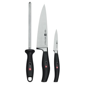 ZWILLING FIVE STAR Zestaw 2 noży + ostrzałka