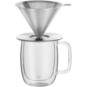 ZWILLING COFFEE Zestaw: dripper do kawy + szklanka